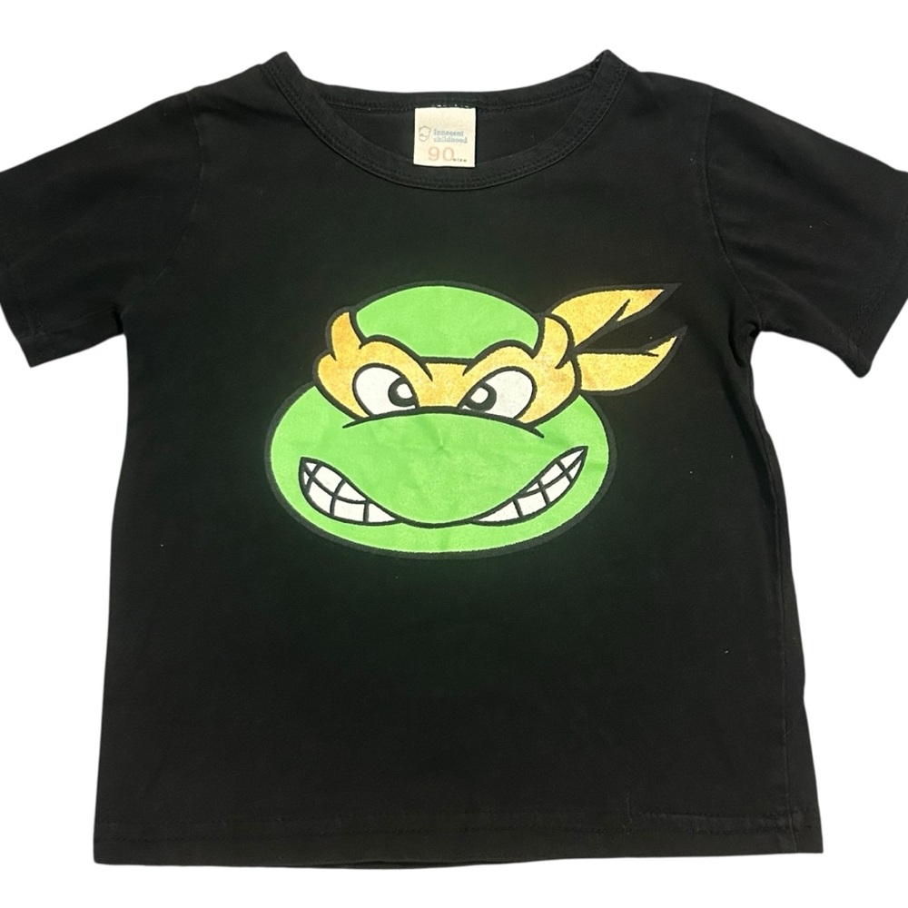 Nickelodeon Black and‎ Green Teenage Mutant Ninja Turtles Short Sleeve Tee